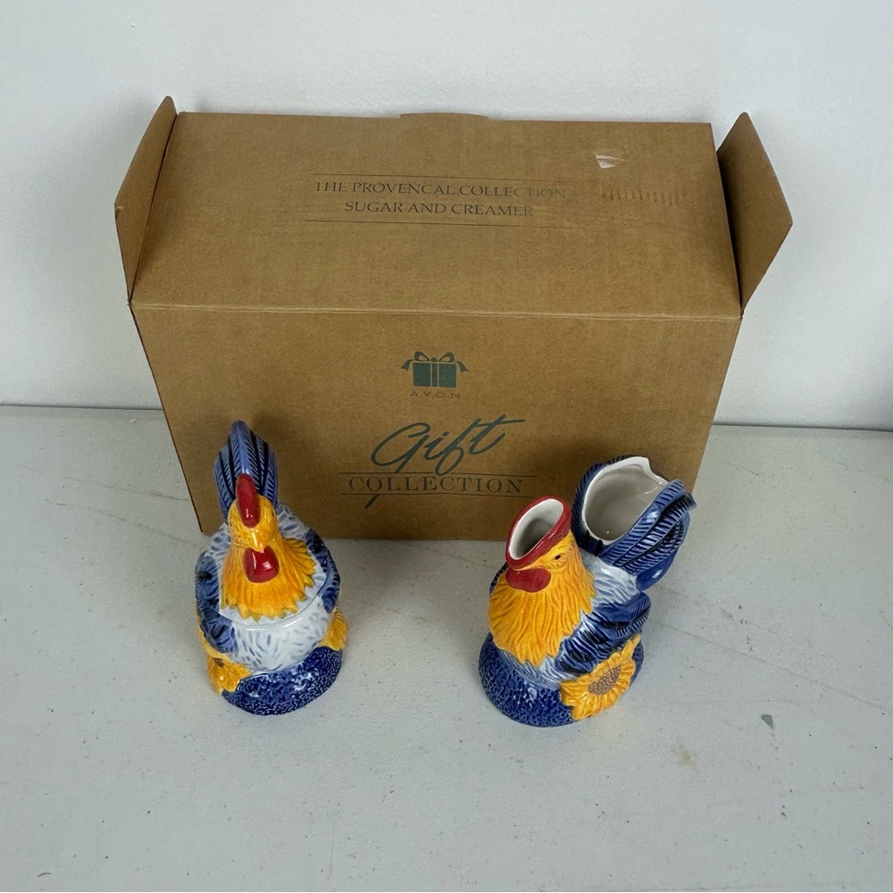 Avon NOS VTG ‘2001’ The Provencal Collection “Sugar and Creamer”